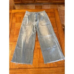 JUST BLACK WIDE LEG EASY POCKET JEANS 28